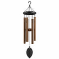Windspiel 85 cm Metall Braun Schwarz Hängedekoration mit tiefem Klang